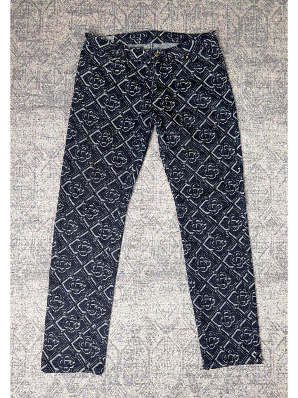Casablanca Monogram Classic Denim Jeans luxury streetwear